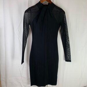 french connection long sleeve faux wrap sweater dress French Connection Long Sleeve Faux Wrap Sweater Dress